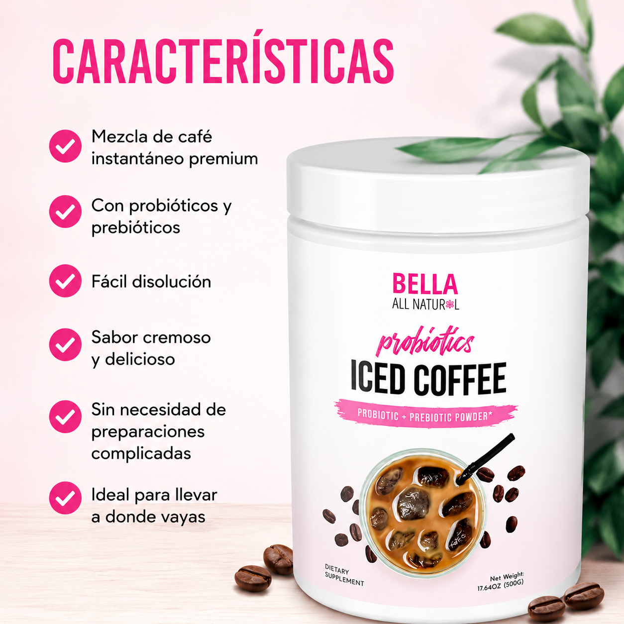 Iced Coffee™ Bienestar digestivo y tu energía diaria desde la primera taza.