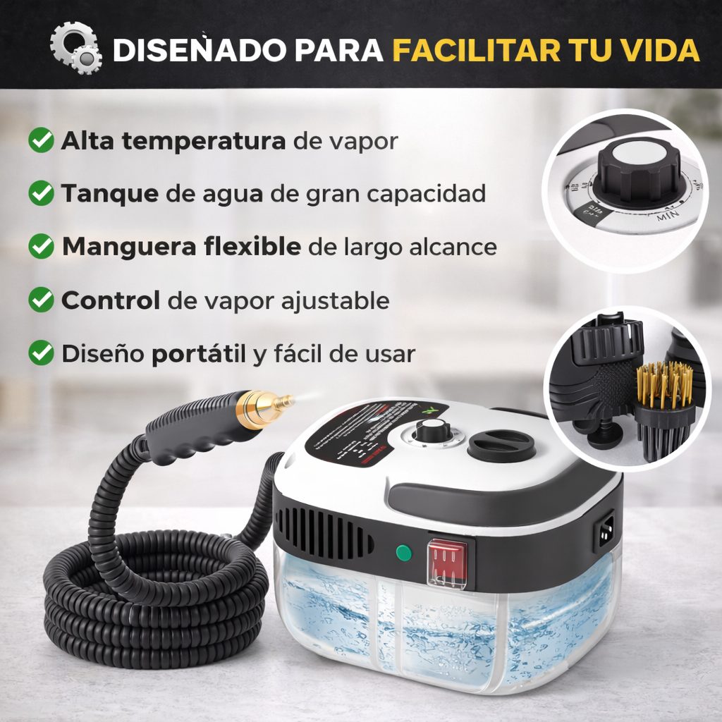 VaProx® Limpieza profunda a vapor sin esfuerzo