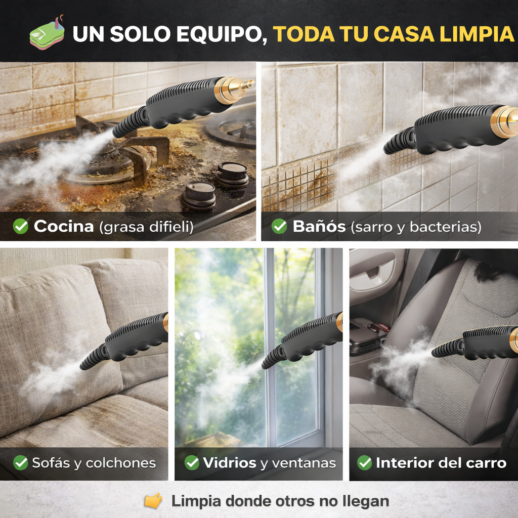 VaProx® Limpieza profunda a vapor sin esfuerzo