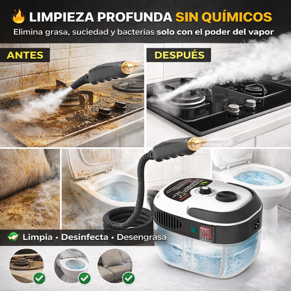 VaProx® Limpieza profunda a vapor sin esfuerzo