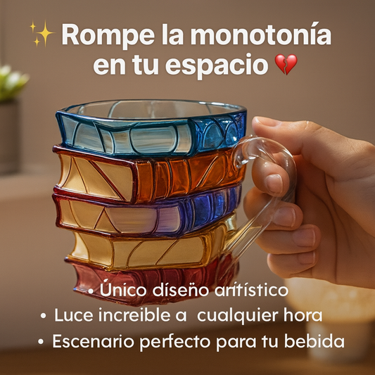Taza Libro™ – Arte en vidrio para tus momentos favoritos