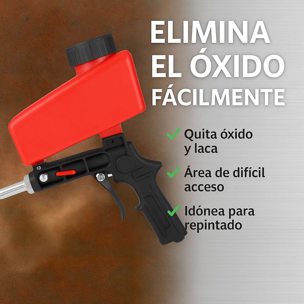 SAND BLASTER PRO® PISTOLA DE ARENA PROFESIONAL NEUMÁTICA