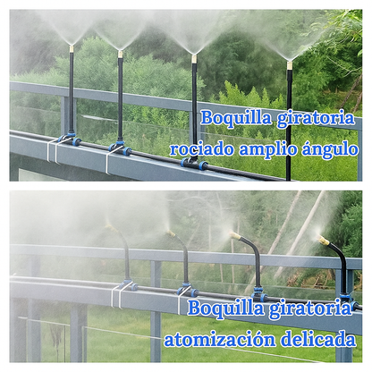 Goteo Riego Equipo con 360° Flexible Manguera