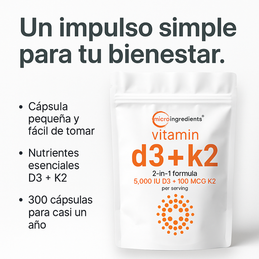 D3 + K2 Ultra Complete™ – Apoyo diario para tu bienestar general