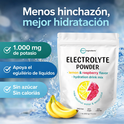 Hydration Electrolytes - Ayuda a Deshincharte e Hidratarte Mejor