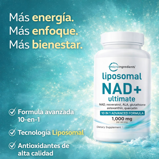 Liposomal NAD+ - Energía, enfoque y bienestar en una sola fórmula