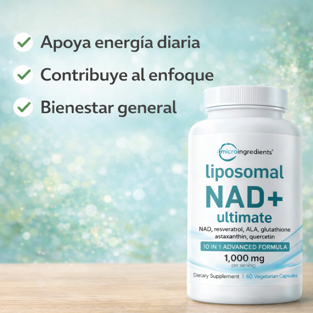 Liposomal NAD+ - Energía, enfoque y bienestar en una sola fórmula