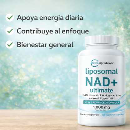 Liposomal NAD+ - Energía, enfoque y bienestar en una sola fórmula