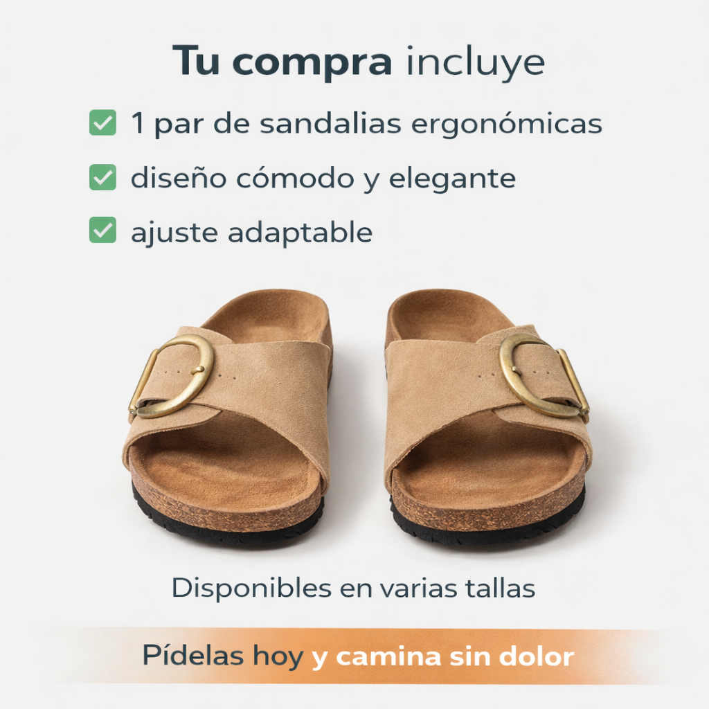 Sandalias ortopédicas - Dale descanso a tus pies sin renunciar al estilo.