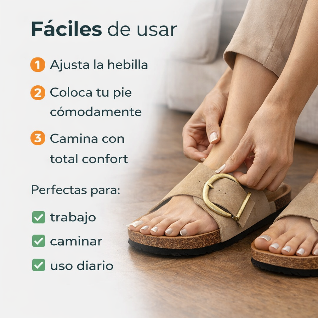Sandalias ortopédicas - Dale descanso a tus pies sin renunciar al estilo.
