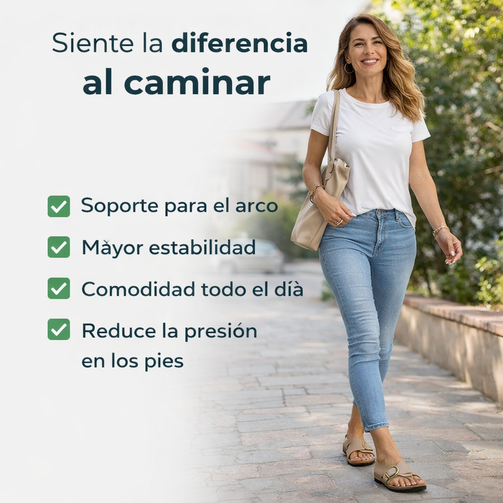 Sandalias ortopédicas - Dale descanso a tus pies sin renunciar al estilo.