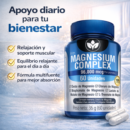 Magnesium Complex Multifuente – Apoyo diario para tu equilibrio y bienestar