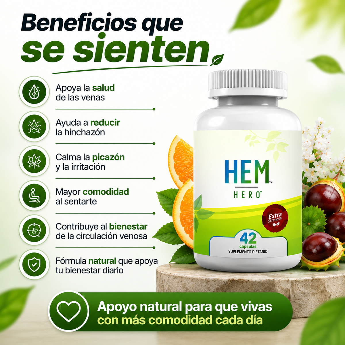 Hem Hero® | Recupera la Comodidad al Sentarte, Caminar y Disfrutar tu Día con Mayor Bienestar