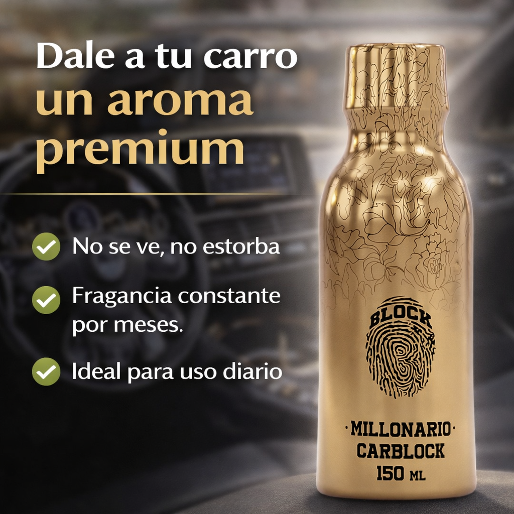 Carblock - Fragancia premium para transformar el ambiente de tu carro
