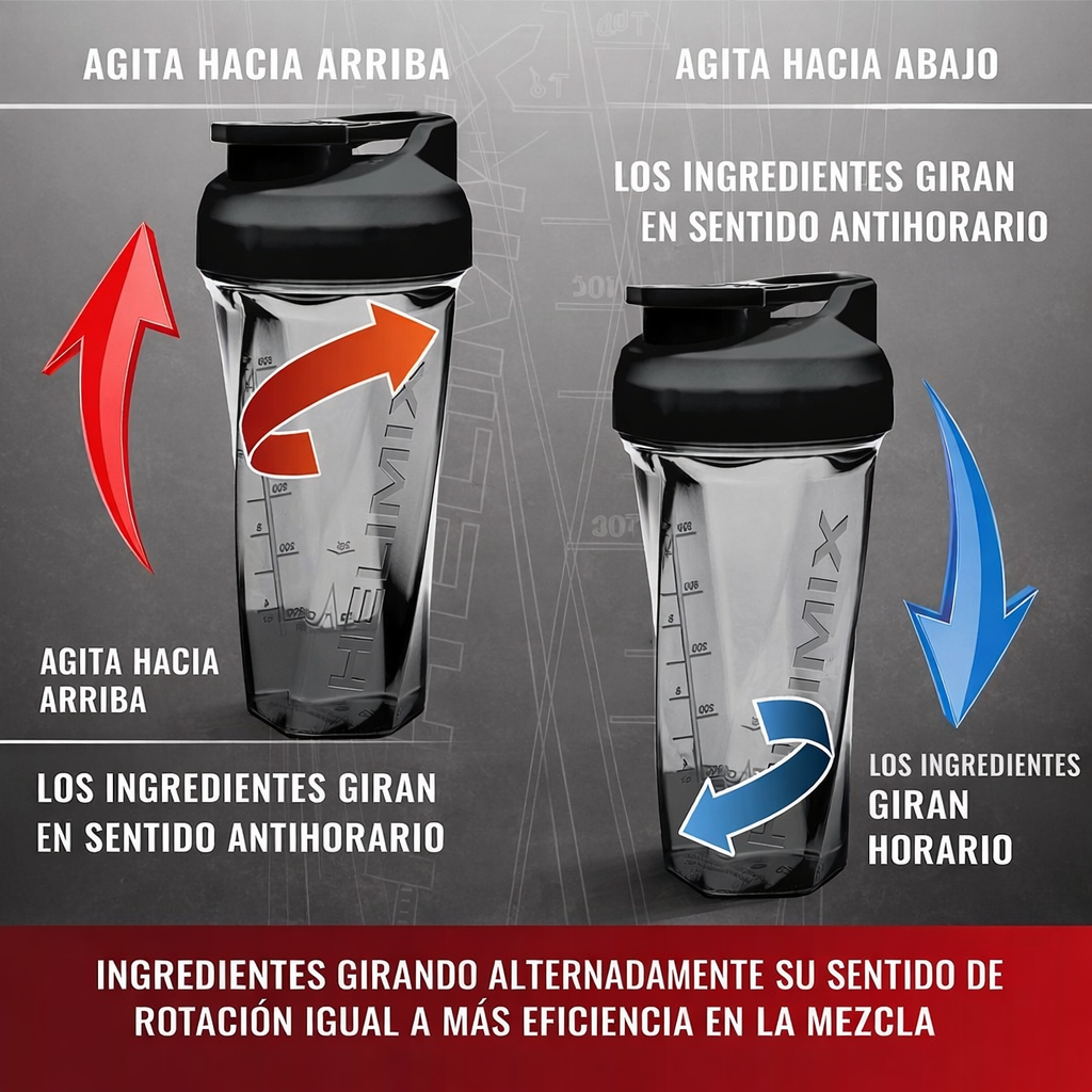 HELIMIX™ Shaker Inteligente – Mezcla perfecta sin bolita ni grumos