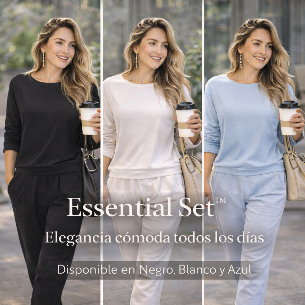 Essential Set™  Comodidad real que se adapta a ti, no al revés
