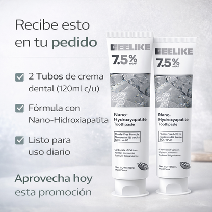 CEELIKE™ Repara y Protege Tu Sonrisa Desde Casa Sin Químicos Agresivos ¡🔥 PAGA 1, LLEVAS 2 🔥!