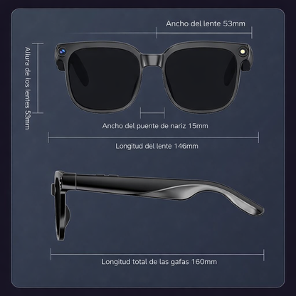 Gafas Inteligentes con Cámara – Captura tu día sin sacar el celular