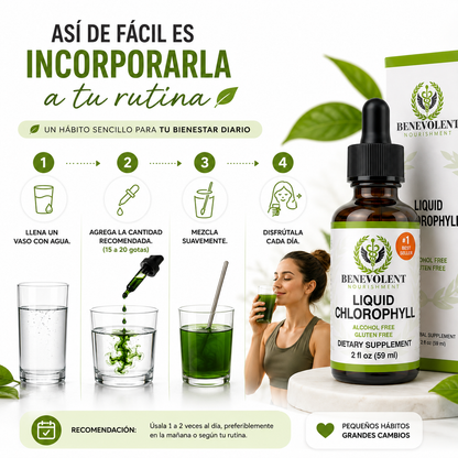GOTAS DE CLOROFILA 30 ML + REGALO