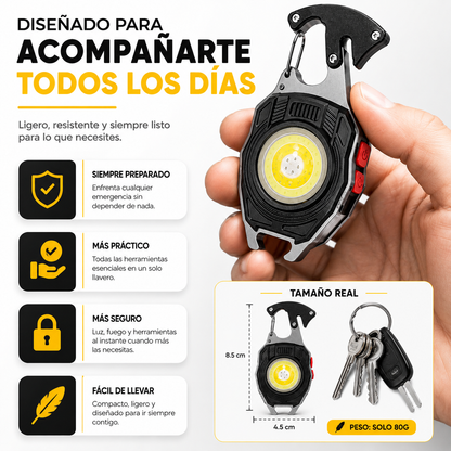 LINTERNA LLAVERO ENCENDEDOR - La herramienta de bolsillo que te acompaña en cualquier situación