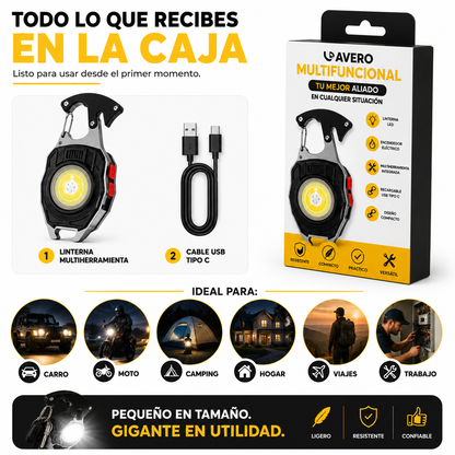 LINTERNA LLAVERO ENCENDEDOR - La herramienta de bolsillo que te acompaña en cualquier situación