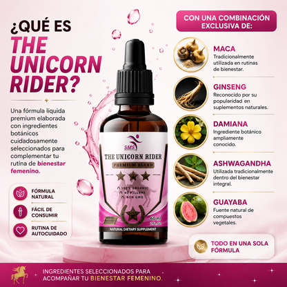 THE UNICORN RIDER™ SIÉNTETE MÁS SEGURA, MÁS RADIANTE Y MÁS TÚ CADA DÍA