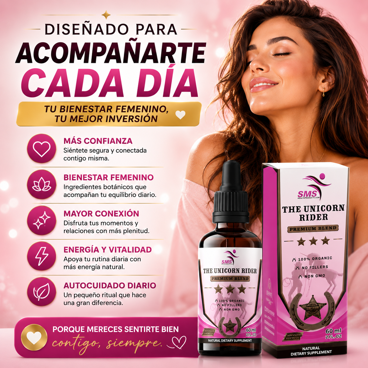 THE UNICORN RIDER™ SIÉNTETE MÁS SEGURA, MÁS RADIANTE Y MÁS TÚ CADA DÍA