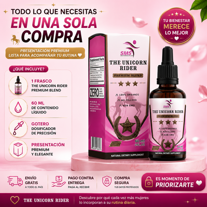THE UNICORN RIDER™ SIÉNTETE MÁS SEGURA, MÁS RADIANTE Y MÁS TÚ CADA DÍA
