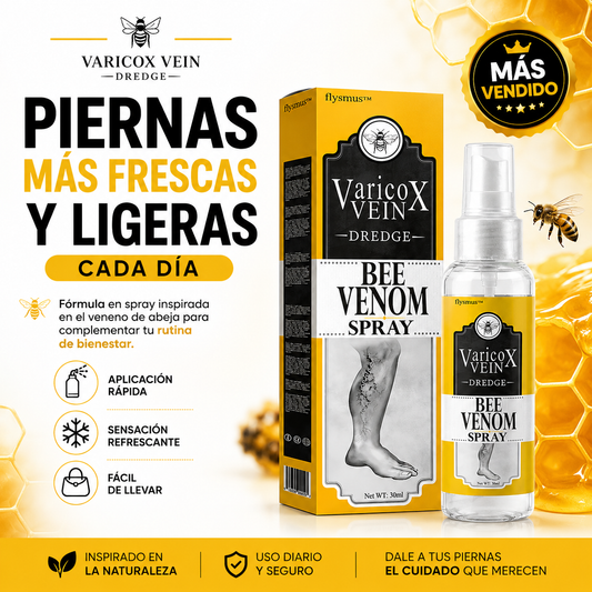 VARICOX VEIN BEE VENOM SPRAY™ Sensación de frescura y ligereza para el cuidado diario de tus piernas