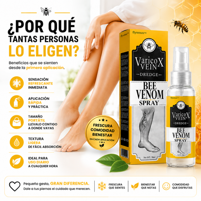 VARICOX VEIN BEE VENOM SPRAY™ Sensación de frescura y ligereza para el cuidado diario de tus piernas