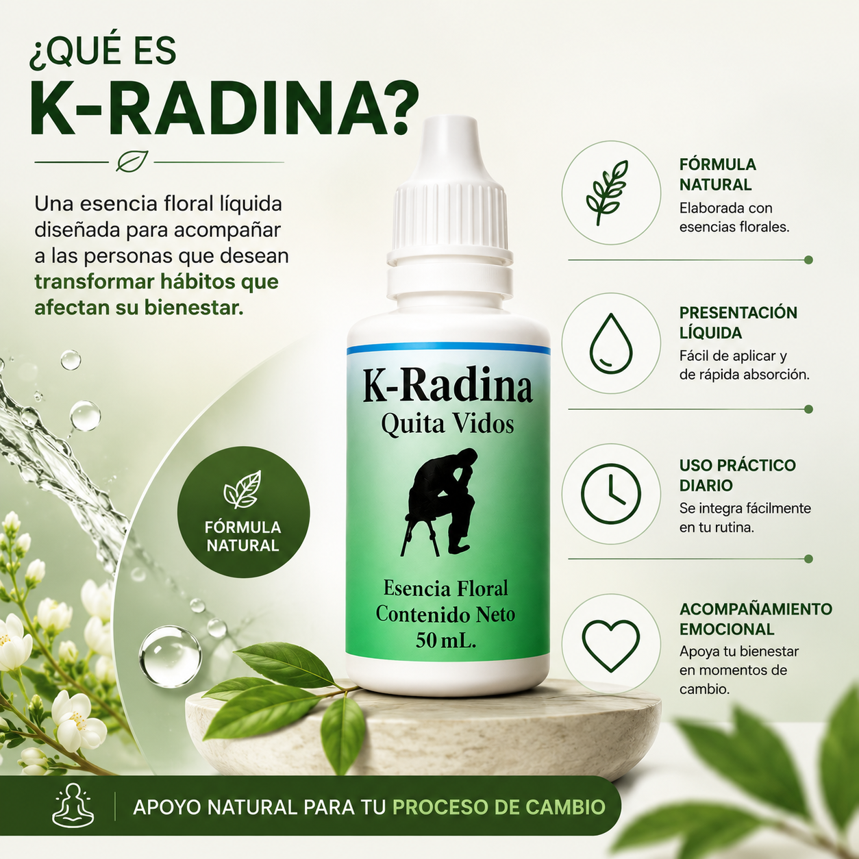 K-RADINA® Apoyo Natural Para Acompañarte En Tu Proceso De Cambio