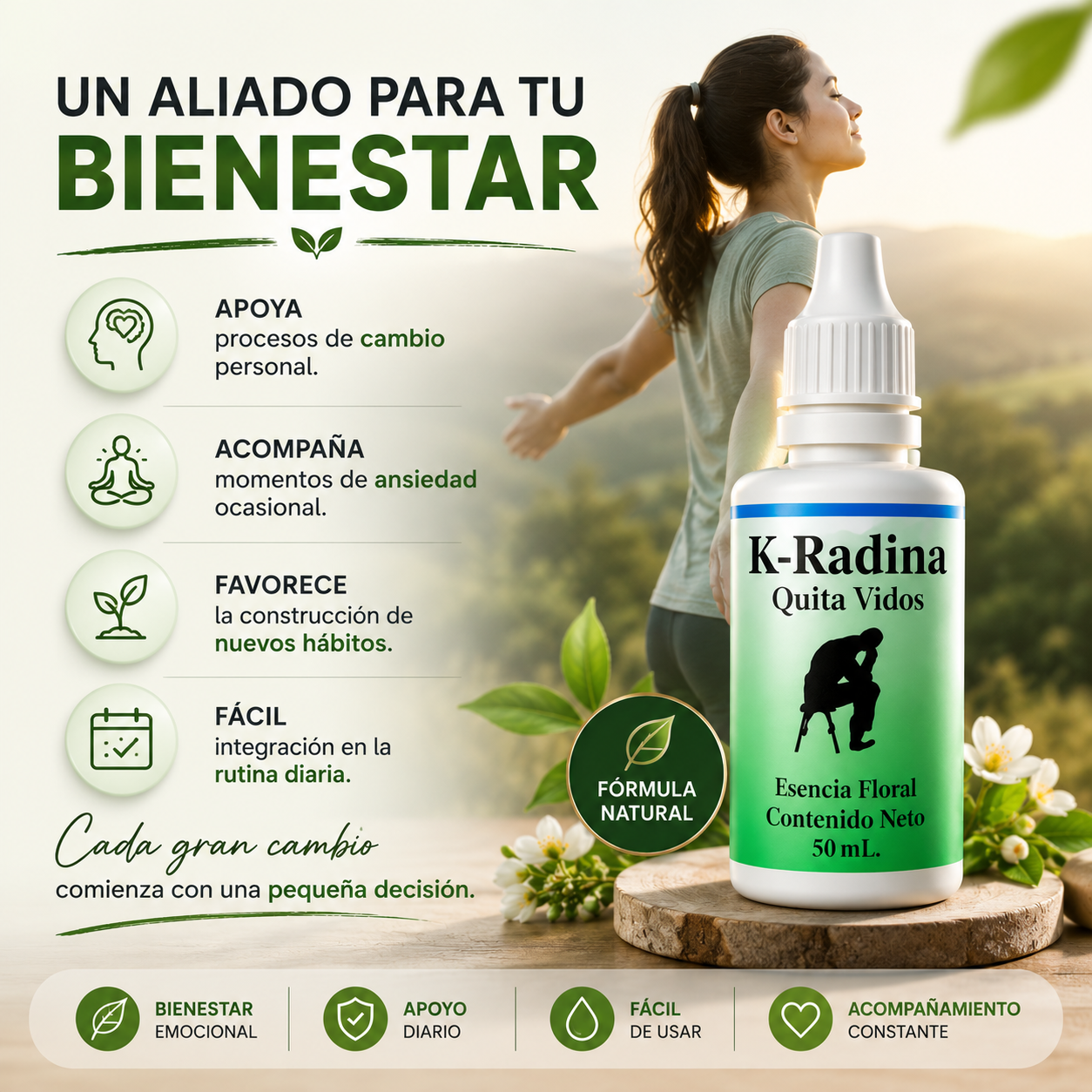 K-RADINA® Apoyo Natural Para Acompañarte En Tu Proceso De Cambio