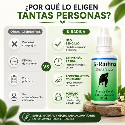 K-RADINA® Apoyo Natural Para Acompañarte En Tu Proceso De Cambio