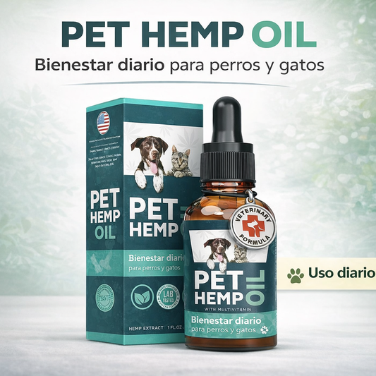 Pets Hemp Oil - Bienestar diario para tu mascota, de forma natural 🐾