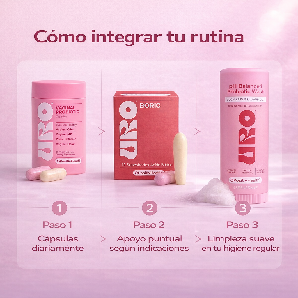 URO™ Sistema 3 en 1 para el Equilibrio Íntimo Diario