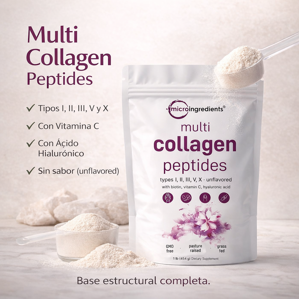 Rutina estructurada de colágeno multi-tipo + antioxidante avanzado
