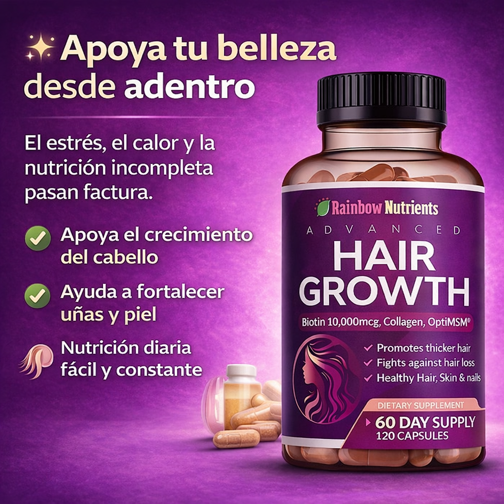 Advanced Hair Growth – Apoyo diario para un cabello más fuerte desde adentro