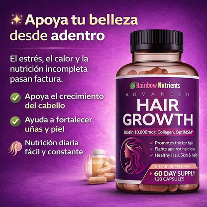 Advanced Hair Growth – Apoyo diario para un cabello más fuerte desde adentro