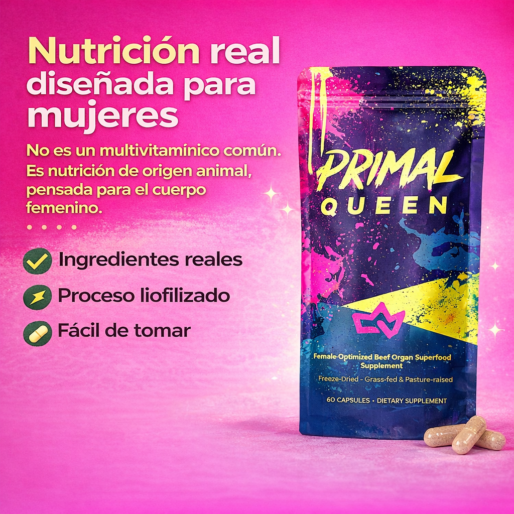Primal queen - Nutrición real diseñada para el cuerpo femenino