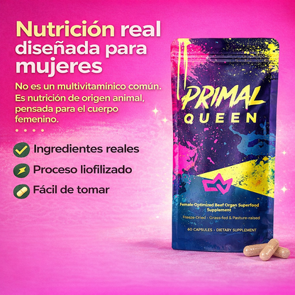 Primal queen - Nutrición real diseñada para el cuerpo femenino