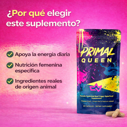 Primal queen - Nutrición real diseñada para el cuerpo femenino