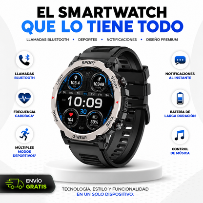 Smartwatch GT6 Pro | Llamadas Bluetooth, Monitoreo Deportivo y Estilo Inteligente en tu Muñeca