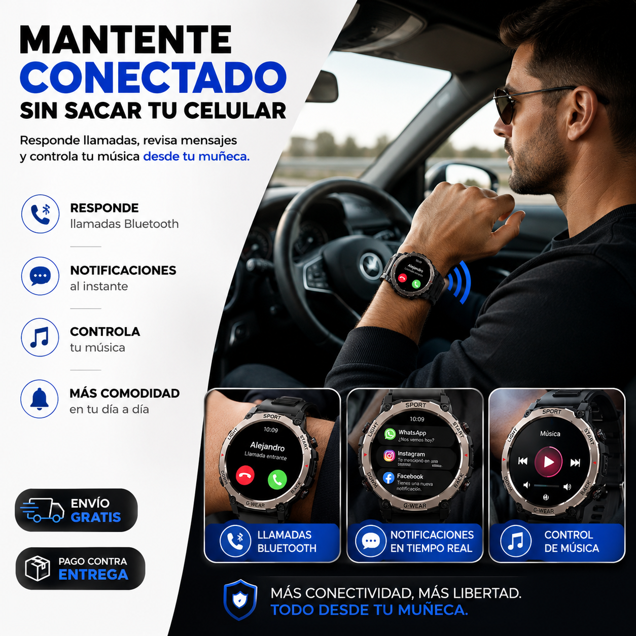 Smartwatch GT6 Pro | Llamadas Bluetooth, Monitoreo Deportivo y Estilo Inteligente en tu Muñeca