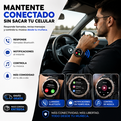 Smartwatch GT6 Pro | Llamadas Bluetooth, Monitoreo Deportivo y Estilo Inteligente en tu Muñeca