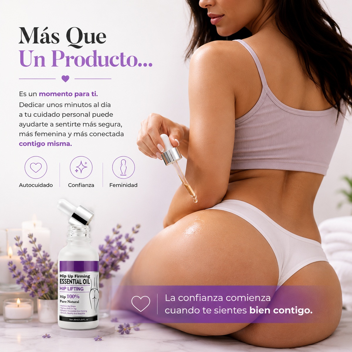 ACEITE REAFIRMANTE CORPORAL™  Cuida tu piel, resalta tu confianza y disfruta una apariencia más firme, suave y radiante.