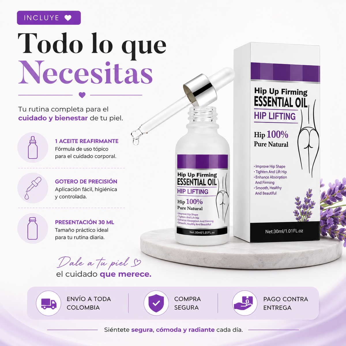 ACEITE REAFIRMANTE CORPORAL™  Cuida tu piel, resalta tu confianza y disfruta una apariencia más firme, suave y radiante.