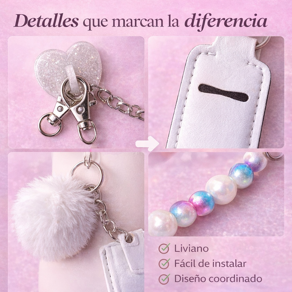 Bottle Charm™ El detalle pequeño que hace tu botella más linda, práctica y diferente.