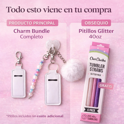 Bottle Charm™ El detalle pequeño que hace tu botella más linda, práctica y diferente.