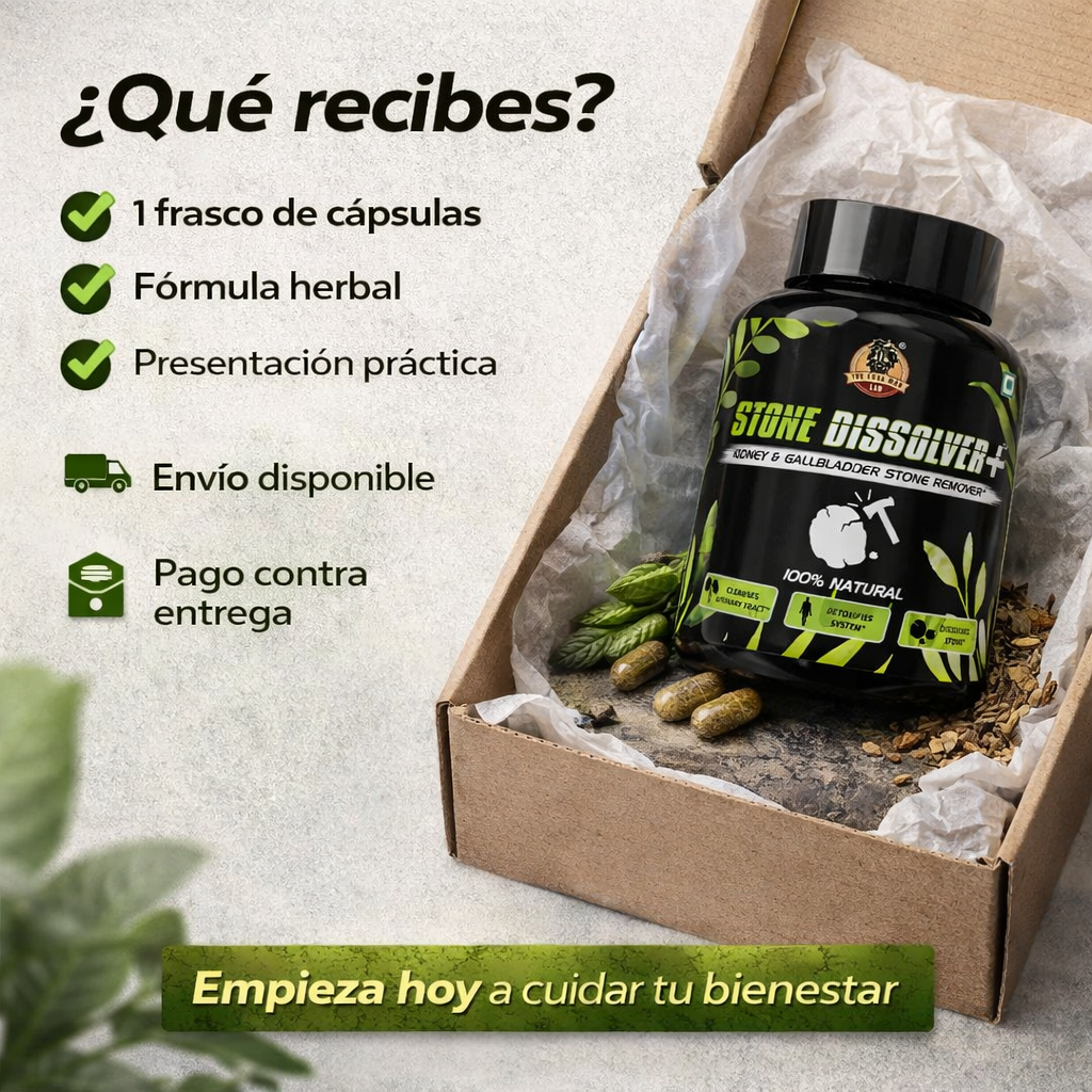 StoneDissolver™ Apoya tu bienestar renal de forma natural y sin complicaciones