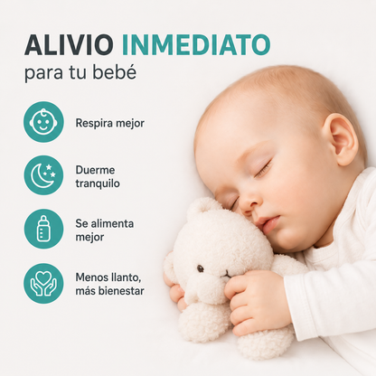 Aspirador Nasal Eléctrico para Bebés - Despeja la nariz de tu bebé de forma práctica, cómoda y delicada